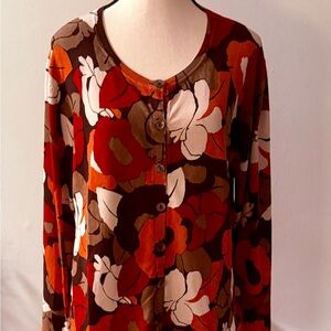 Chico's Multicolor Silk Blend Sweater